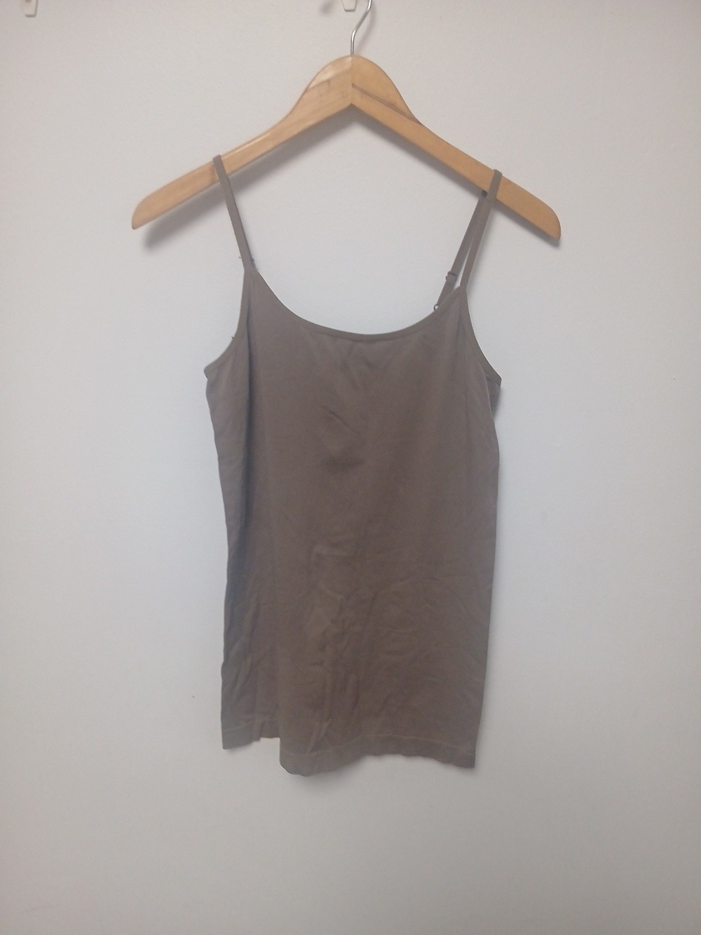 Apt.9 Women's Taupe Spaghetti Strap Tank Top LARGE